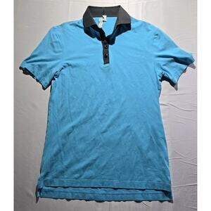 Lululemon Polo Shirt Mens Medium Blue Golf Performance Shirt